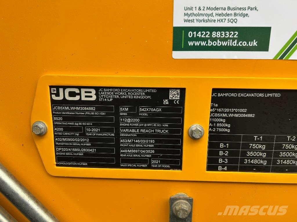 JCB 542-70 Agri Xtra Kmetijski teleskopski nakladalci