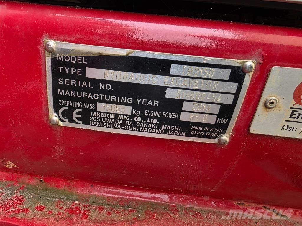 Takeuchi TB 2150 Bagri goseničarji
