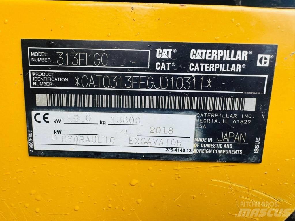 CAT 313 F LGC Bagri goseničarji