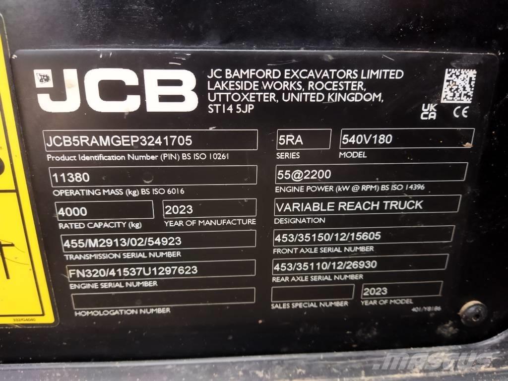 JCB 540.180 Teleskopski viličarji