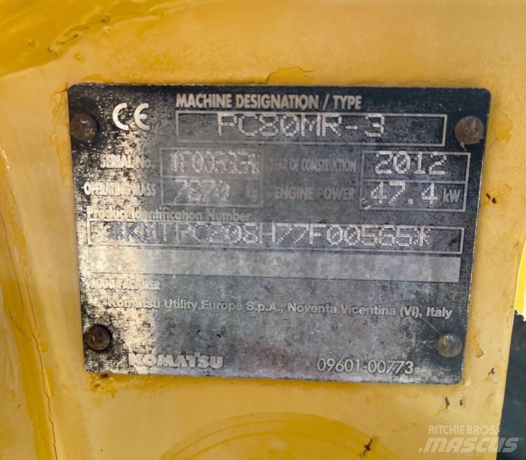 Komatsu PC 80 MR-3 Midi bagri 7t – 12t