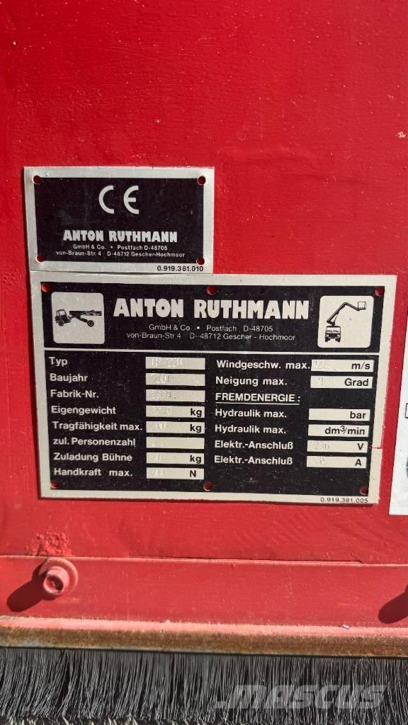 Ruthmann TR220 Teleskopske dvižne ploščadi