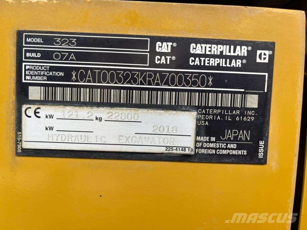 CAT 323 07A Bagri goseničarji