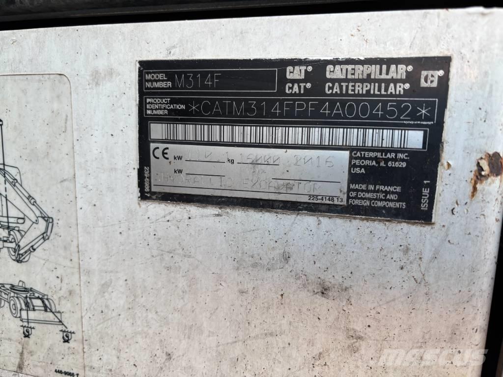 CAT m314f Bagri na kolesih