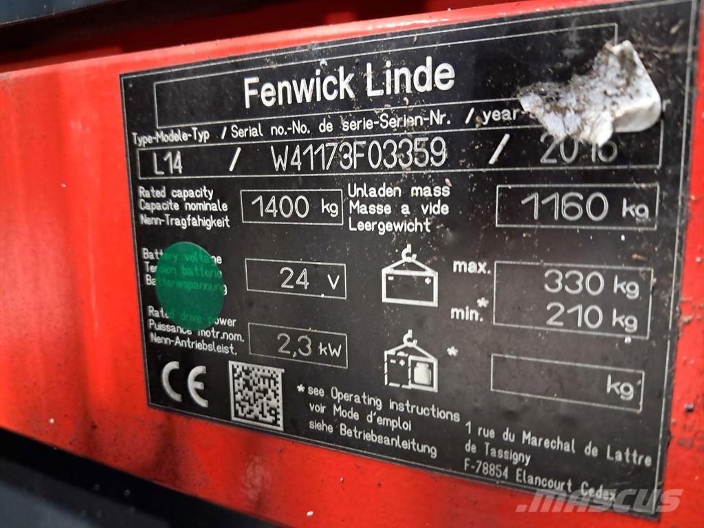 Linde L14 I Ročni električni viličar