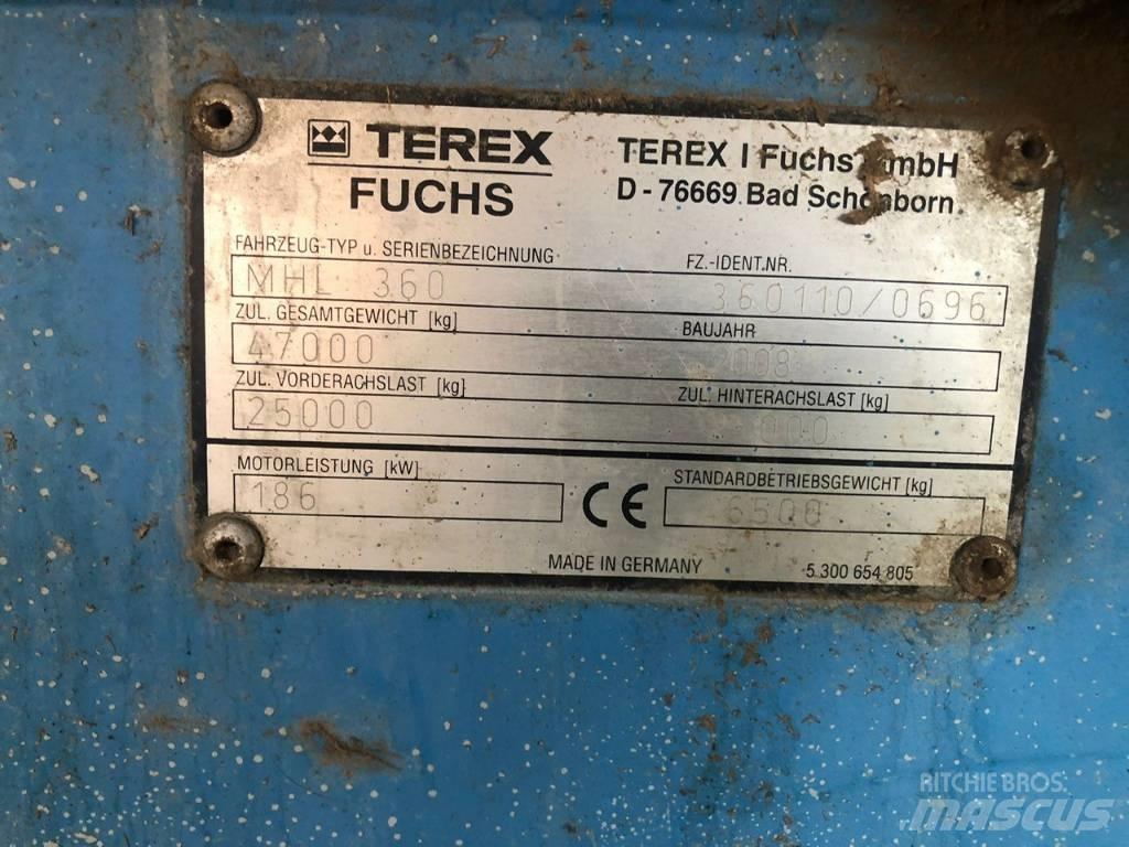 Terex Fuchs MHL 360 Bagri na kolesih