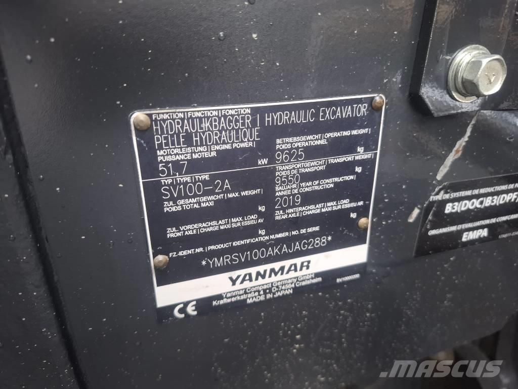 Yanmar SV 100-2A Midi bagri 7t – 12t