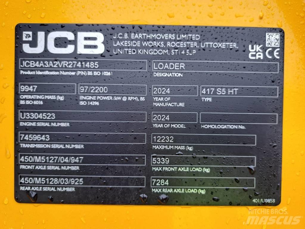 JCB 417 HT Kolesni nakladalci