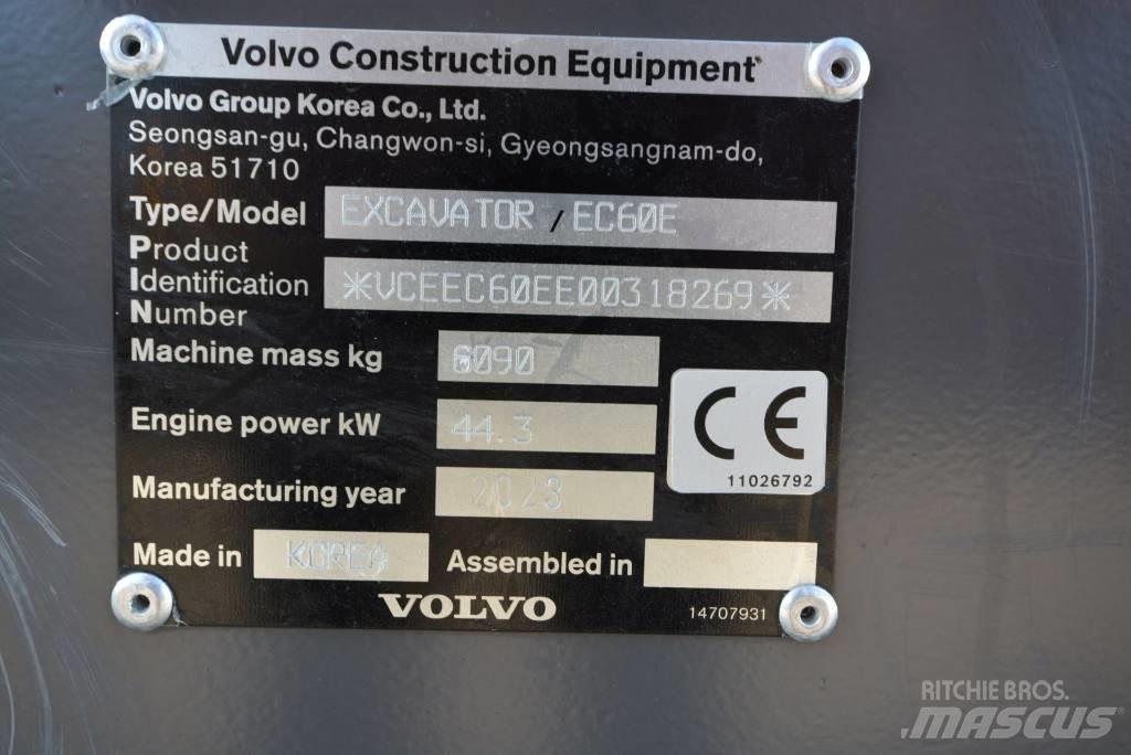 Volvo EC 60 E Mini bagri <7t