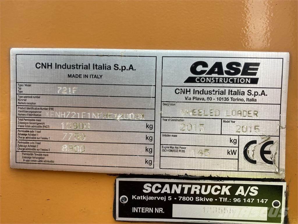 CASE 721F Kolesni nakladalci