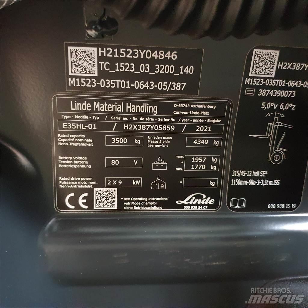 Linde E35HL Električni viličarji