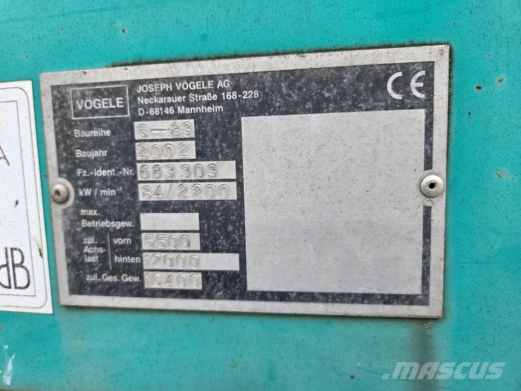 Vögele Super 1603 Asfaltni finišerji