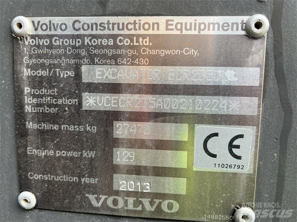 Volvo ECR 235 DL Bagri goseničarji