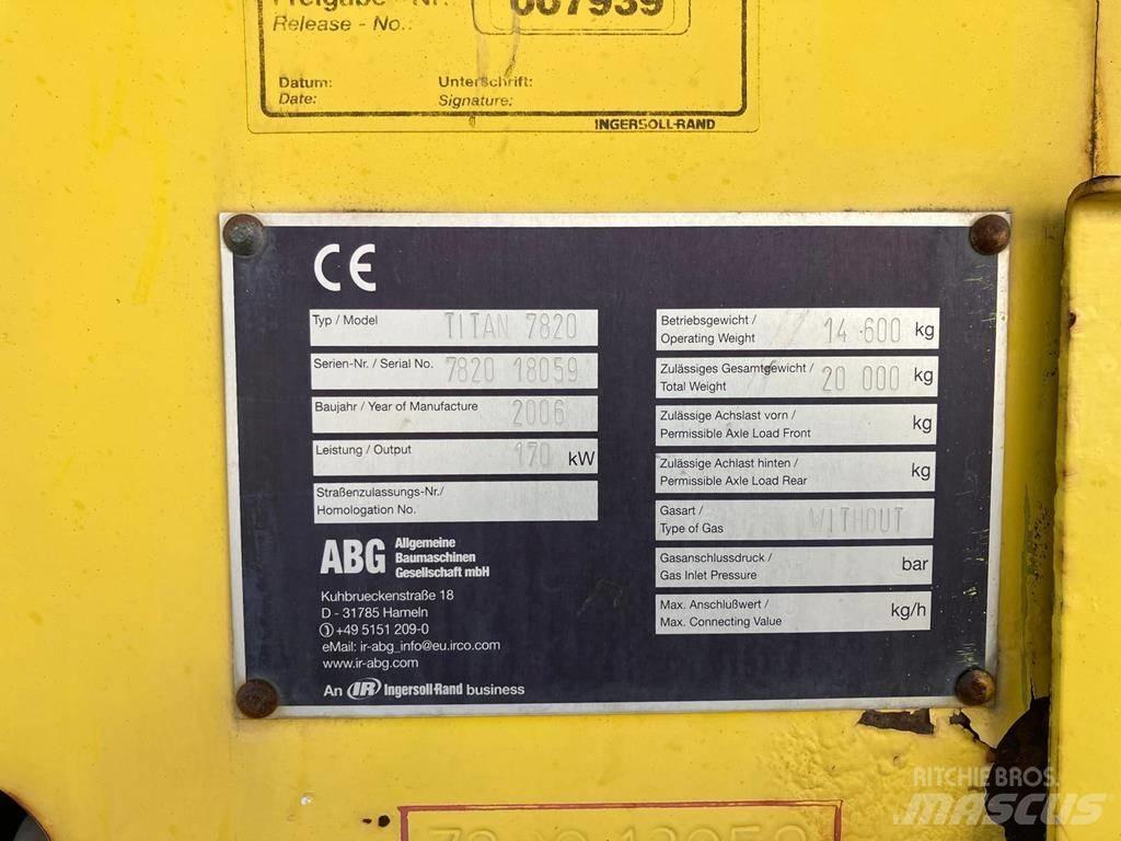 ABG Titan 7820 Asfaltni finišerji