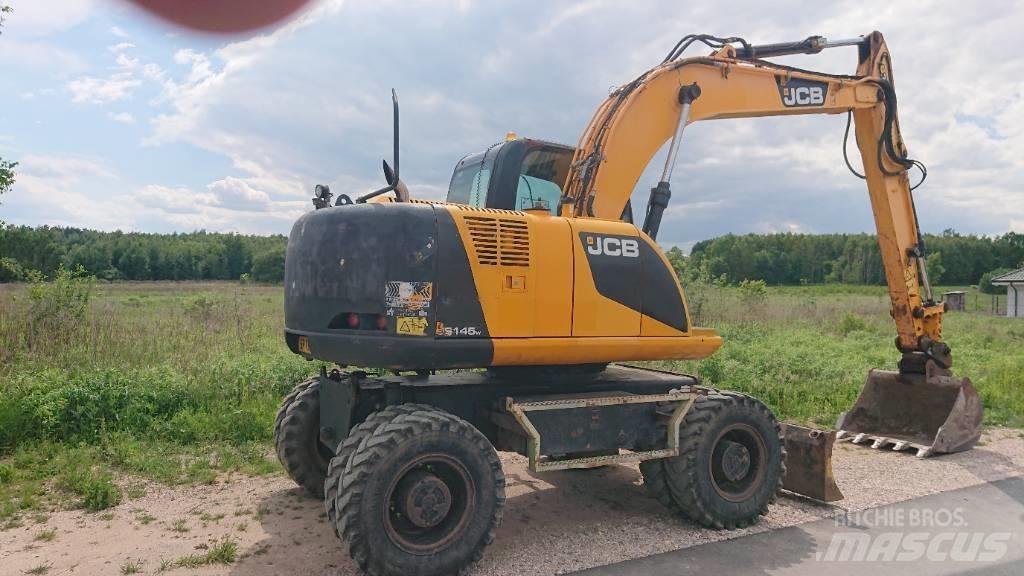 JCB JS 145 W Bagri na kolesih