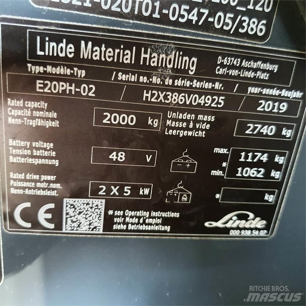 Linde E20PH Električni viličarji