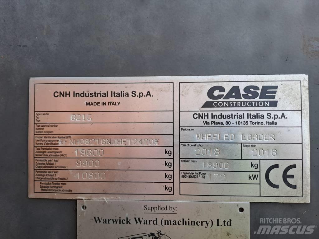 CASE 821GXR Kolesni nakladalci