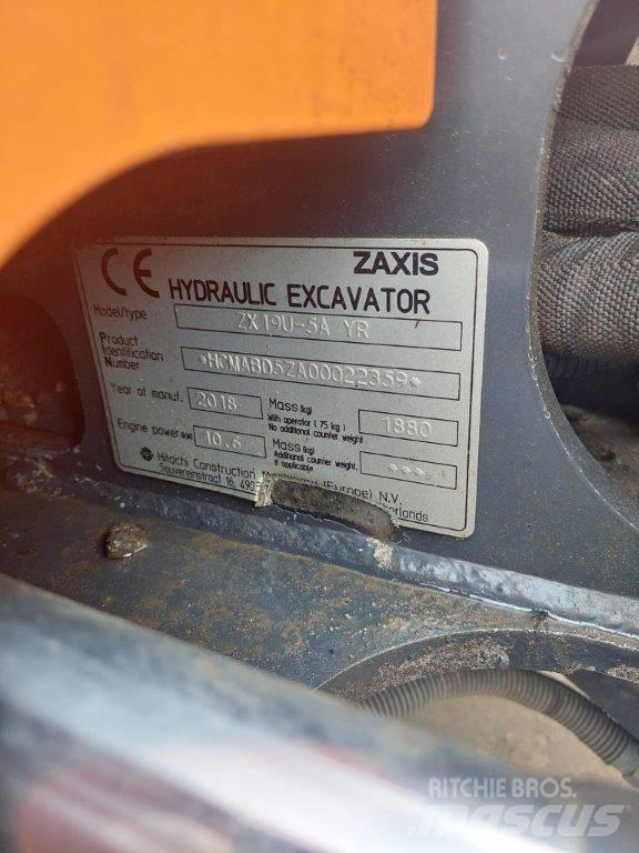 Hitachi ZX 19 U-5 Mini bagri <7t