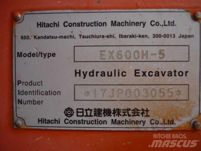 Hitachi EX 600 H-5 Bagri goseničarji