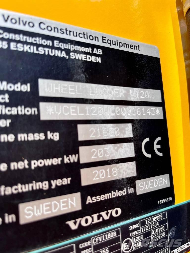 Volvo L 120 H Kolesni nakladalci