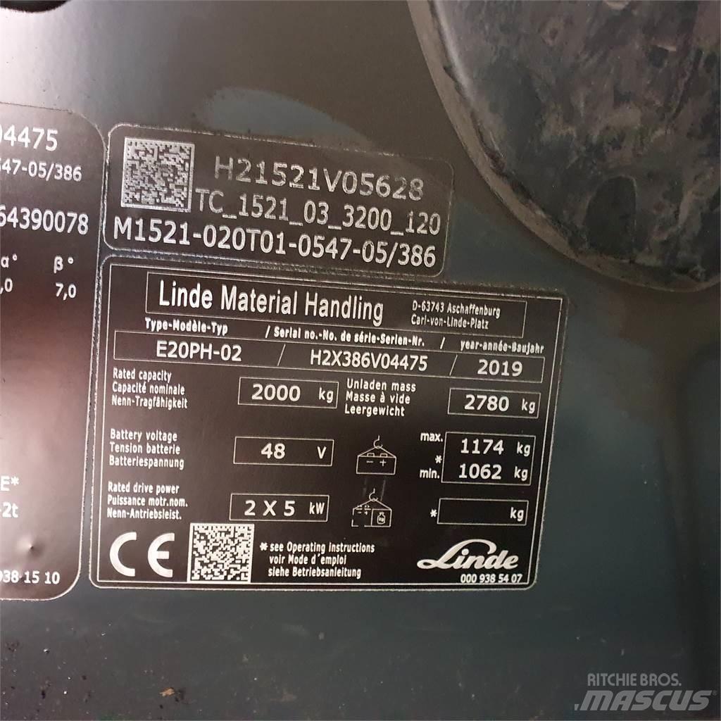 Linde E20PH Električni viličarji