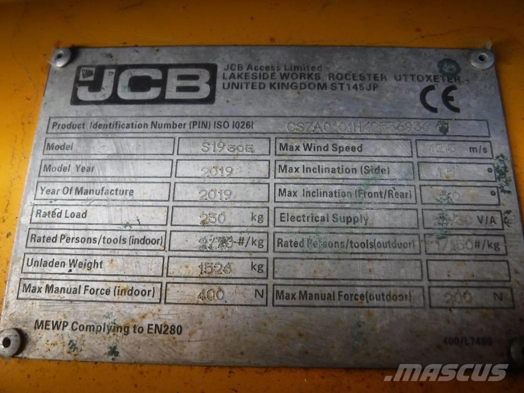 JCB S 1930 E Škarjaste dvižne ploščadi