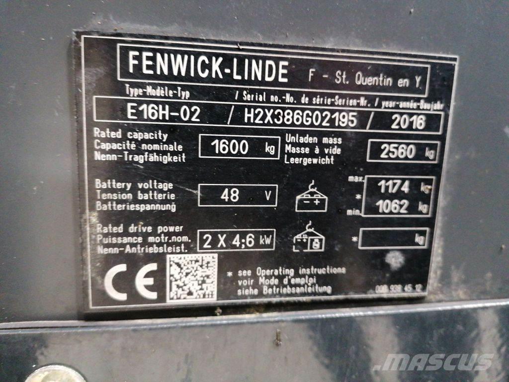 Linde E16H-02 Električni viličarji