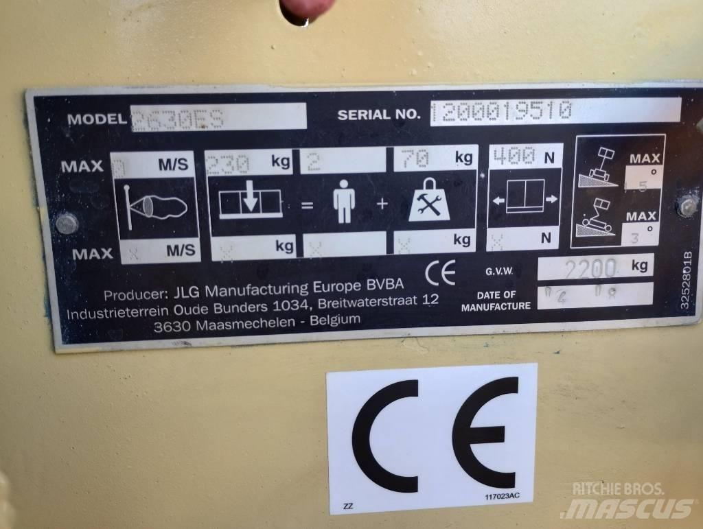 JLG 2630 ES Škarjaste dvižne ploščadi