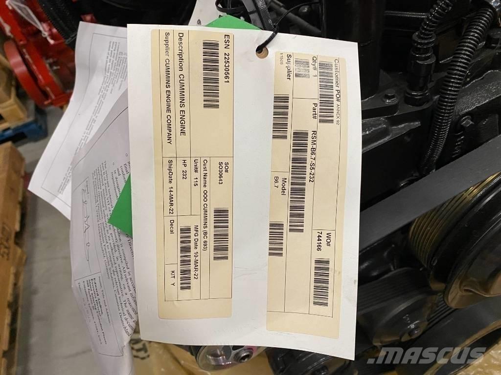 Cummins QSB6.7 Kmetijstvo - drugo