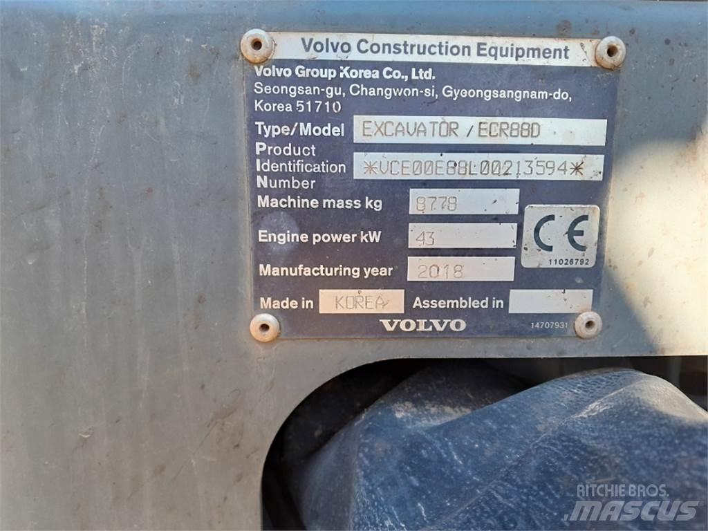 Volvo ECR88 Mini bagri <7t