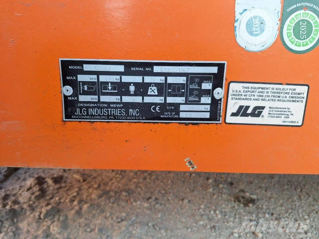 JLG 600AJ Zglobne dvižne ploščadi