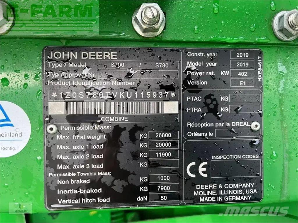 John Deere s 780i Kombajni