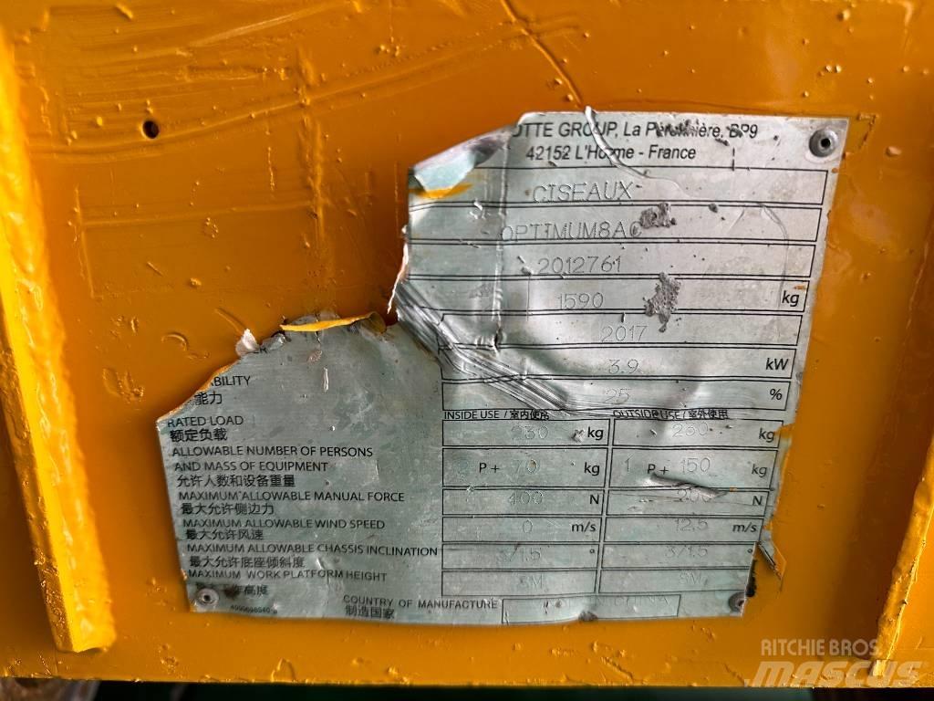 Haulotte OPTIMUM 8 Škarjaste dvižne ploščadi