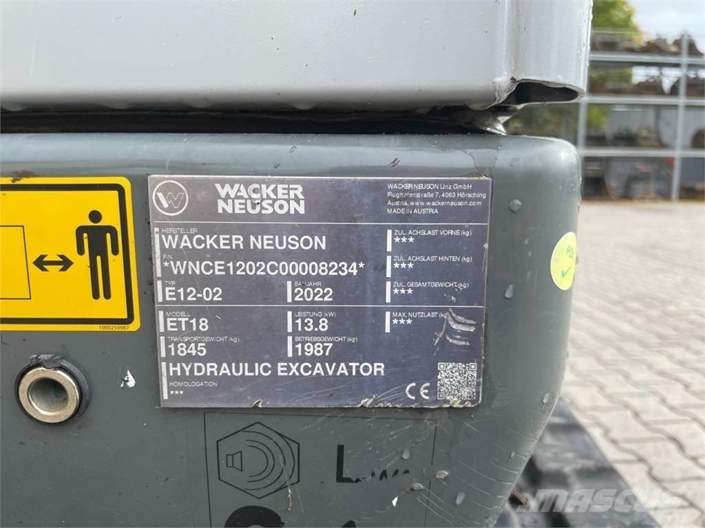 Wacker Neuson ET18 Bagri goseničarji