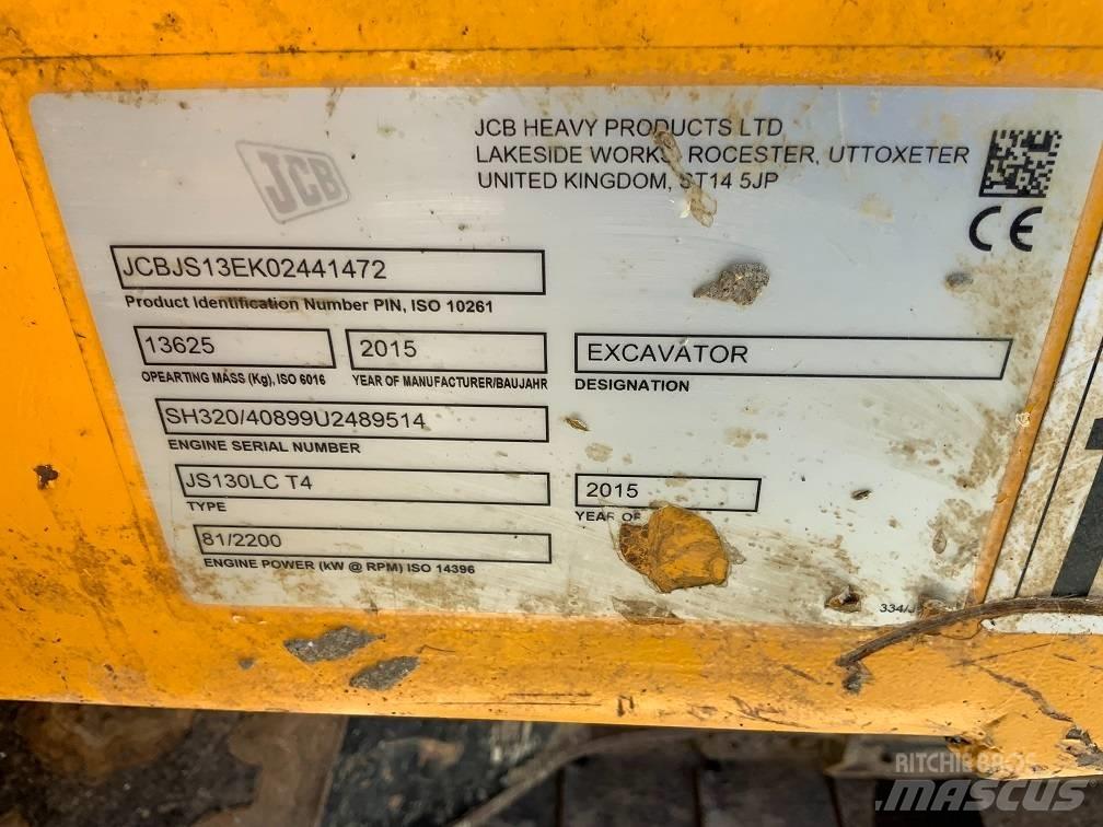 JCB JS 130 LC Bagri goseničarji