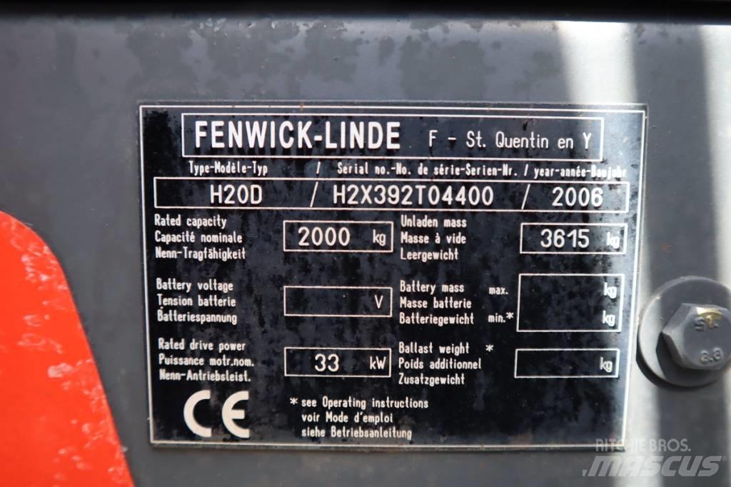 Linde H20D 2000 Kg Dizelski viličarji