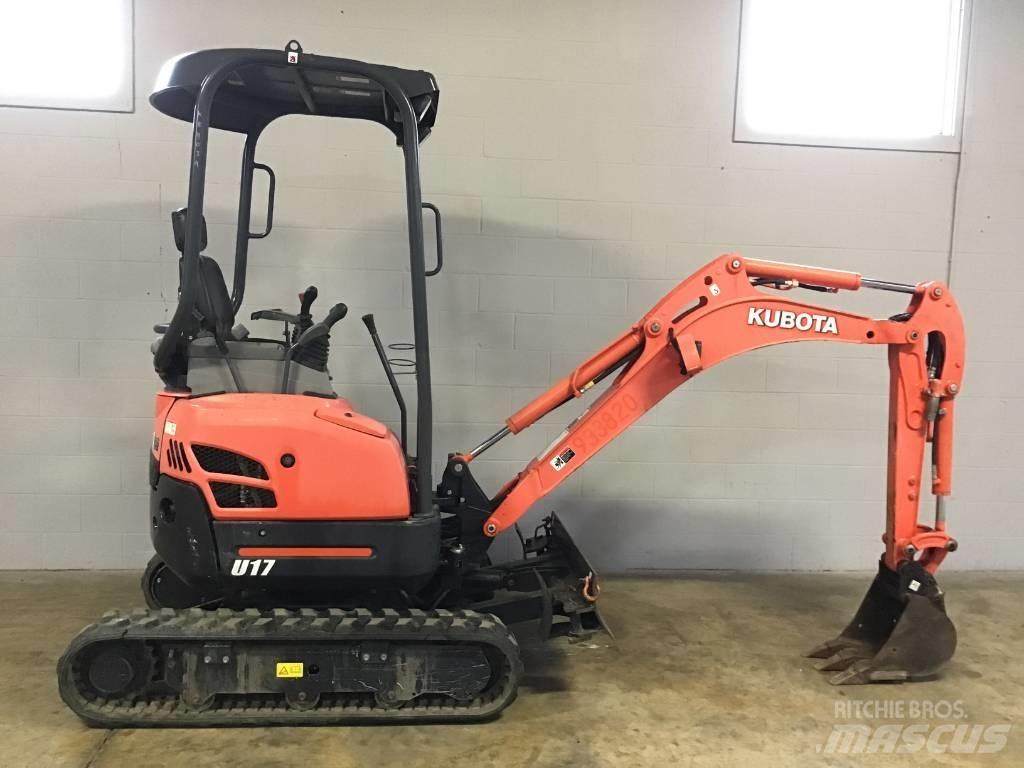 Kubota U 17 Mini bagri <7t