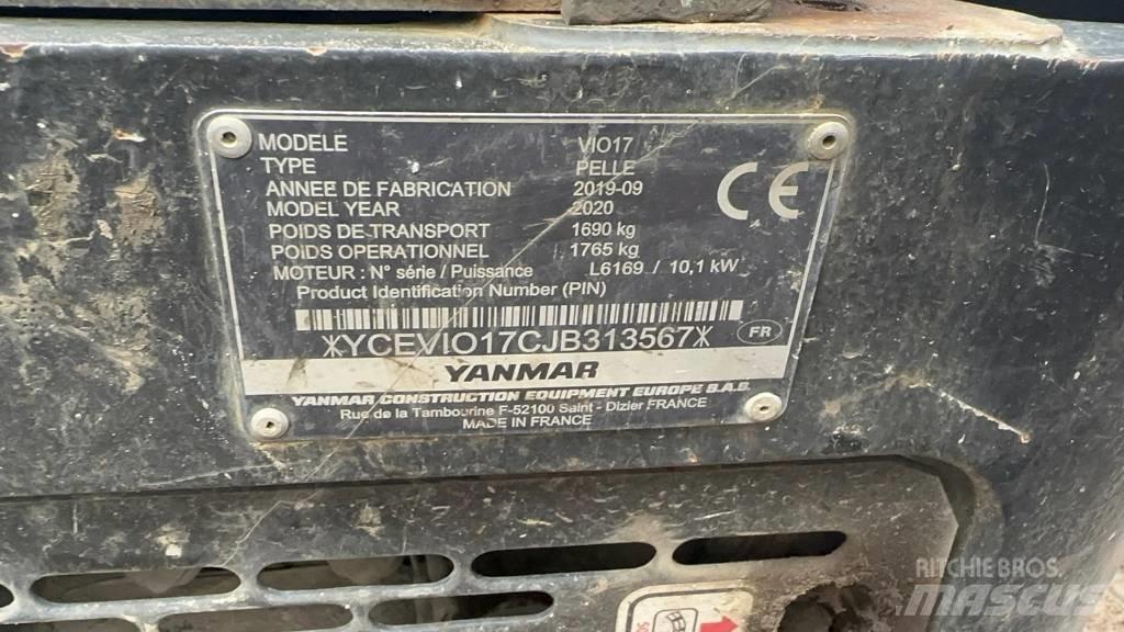Yanmar Vio 17 Mini bagri <7t