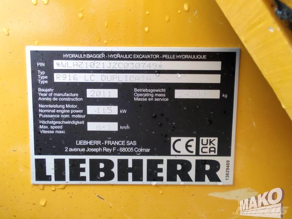 Liebherr R 916 Bagri goseničarji