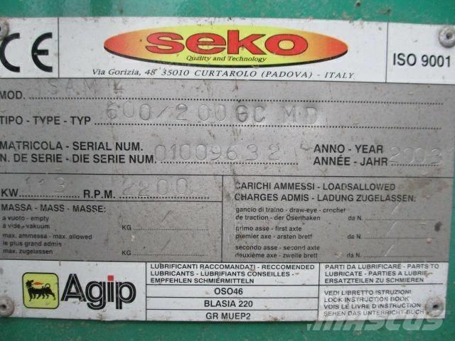 Seko 600/200GC MD Drobilci lesa