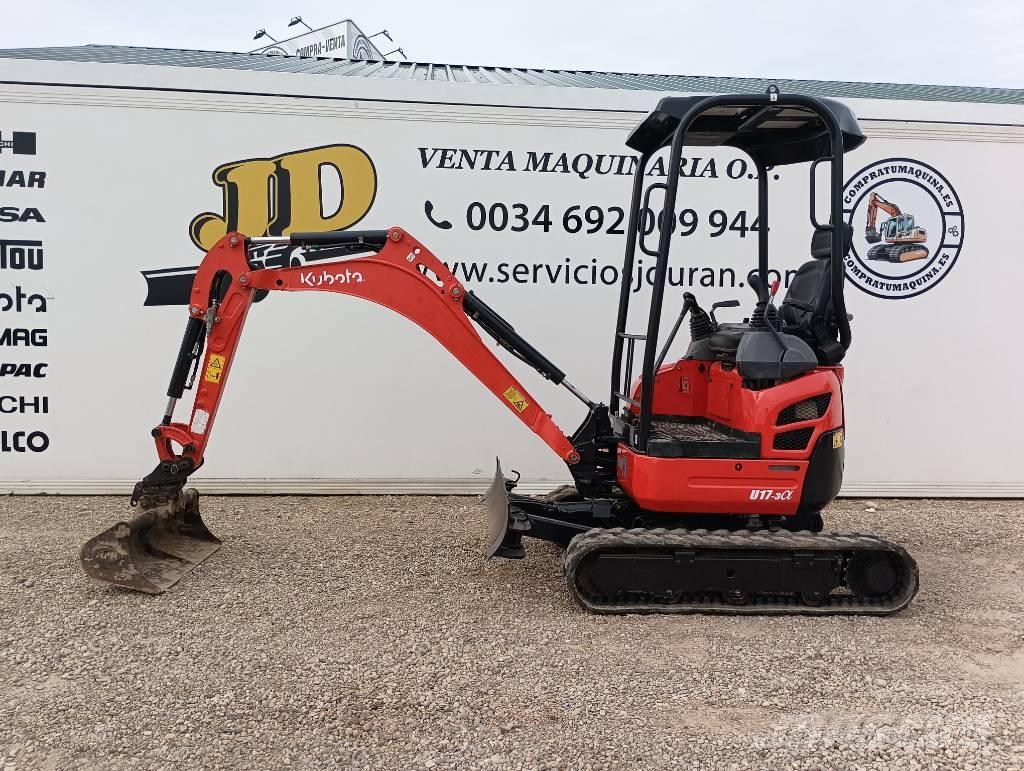 Kubota U 17-3 Mini bagri <7t