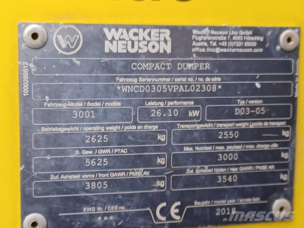Wacker Neuson 3001 Ne cestni demperji