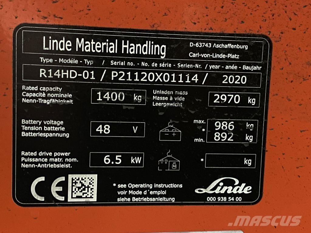 Linde R14HD-01 Viličarji s pomičnim teleskopom