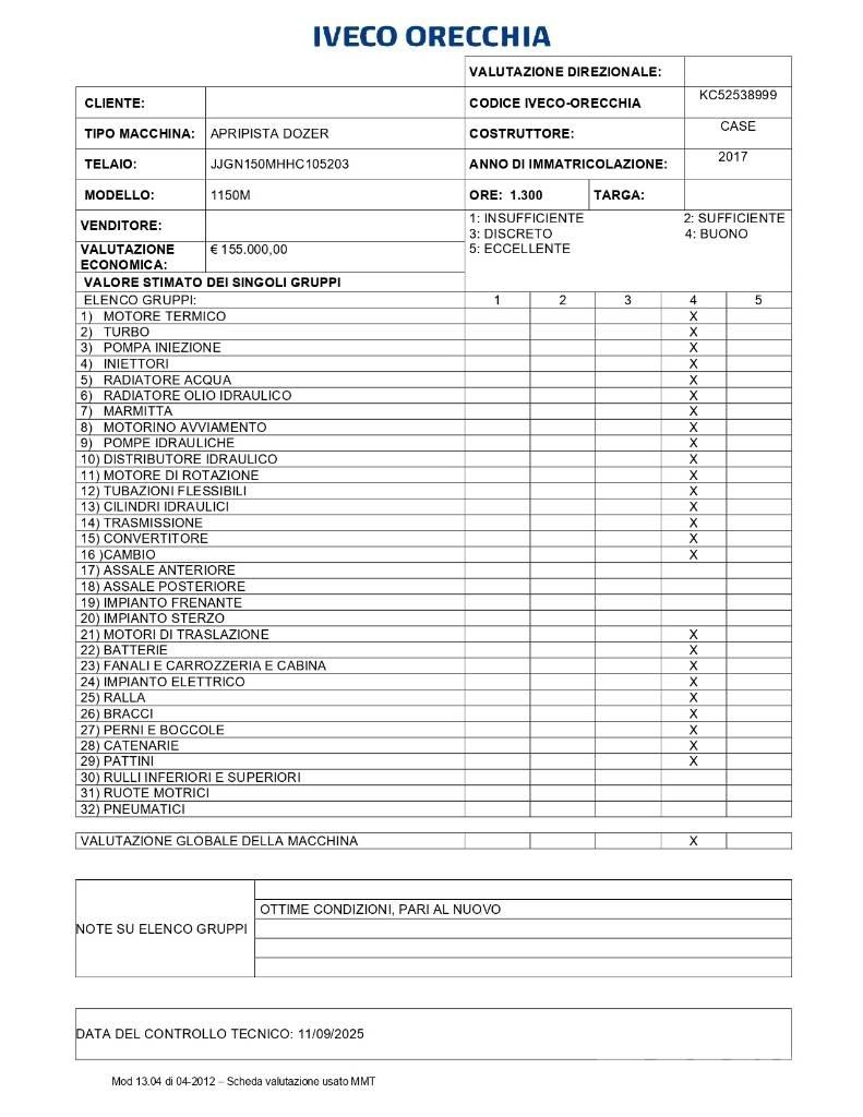 CASE 1150 M Buldožerji goseničarji
