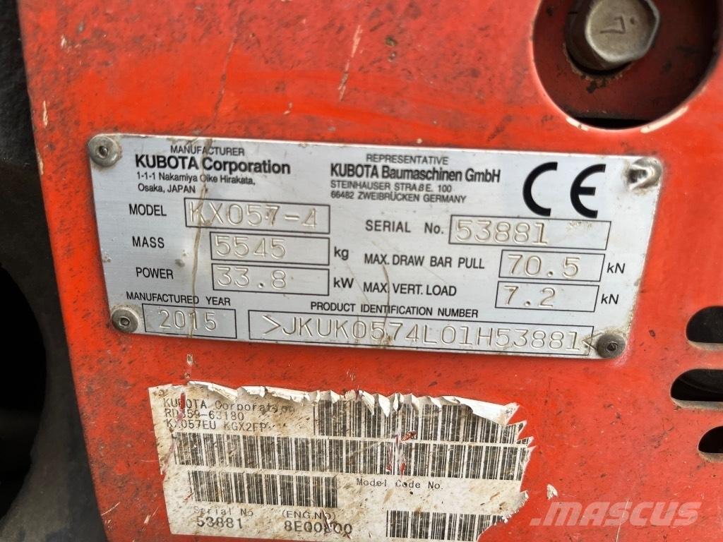 Kubota KX 057-4 Mini bagri <7t