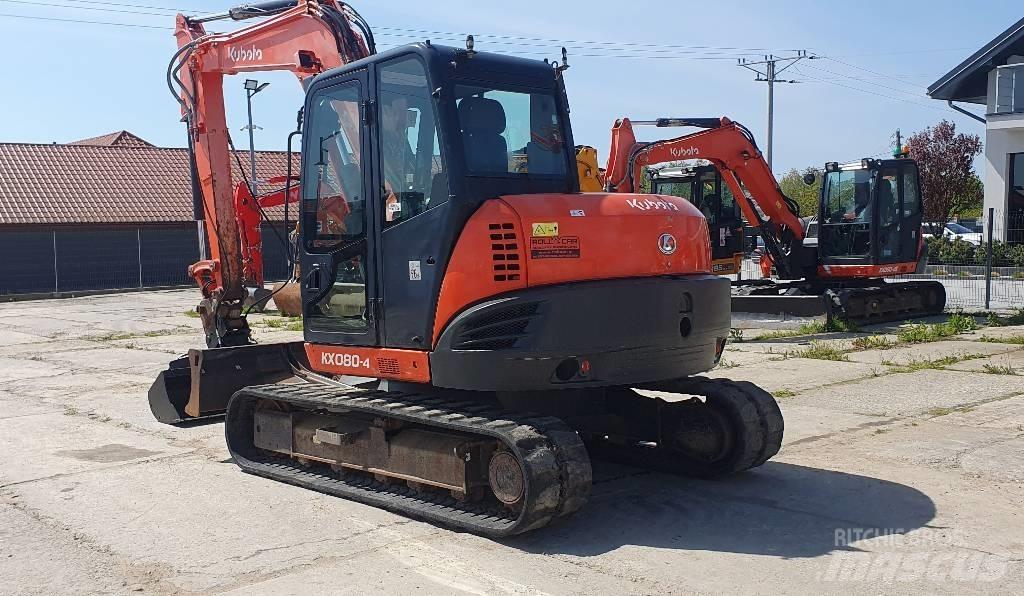 Kubota KX 080-4 Midi bagri 7t – 12t