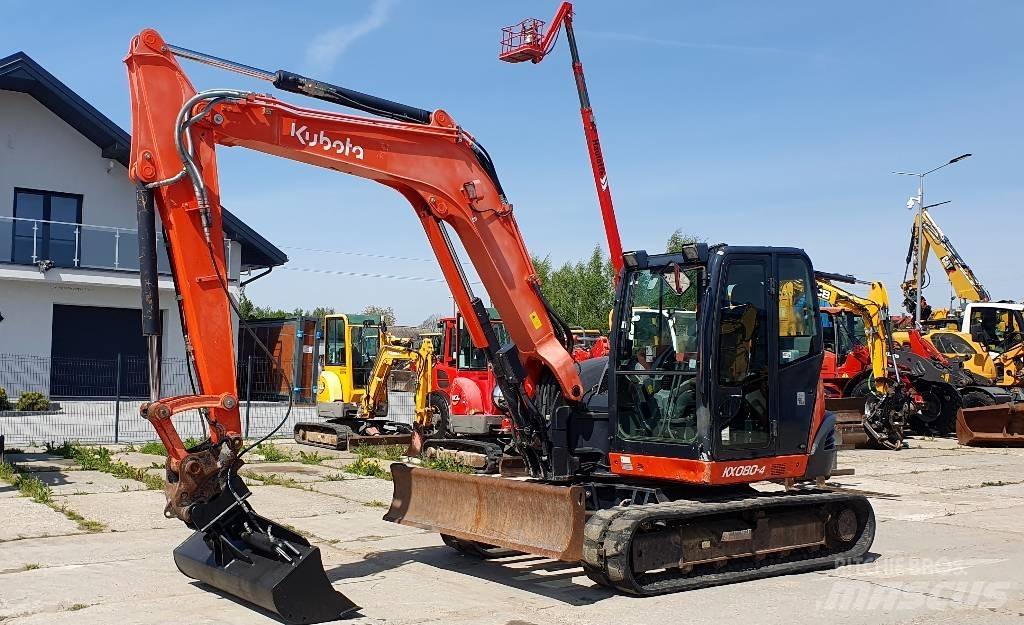 Kubota KX 080-4 Midi bagri 7t – 12t