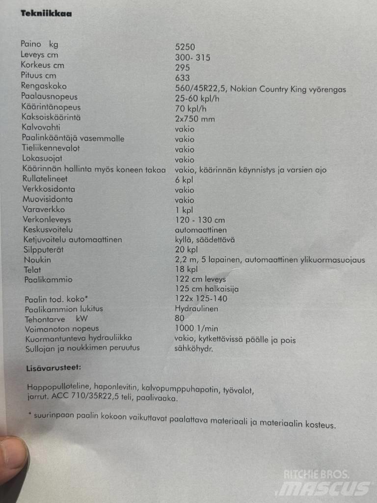 Agronic ACC Pulse M Balirke (okrogle bale)