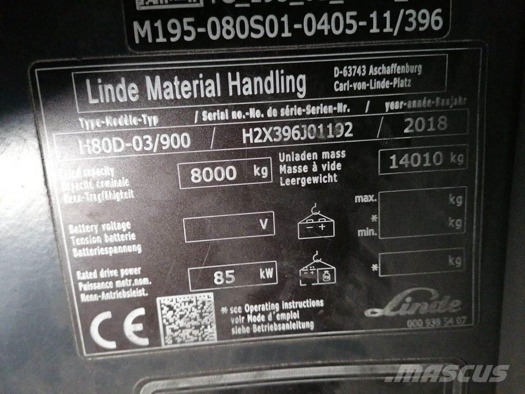 Linde H80D-03/900 Dizelski viličarji