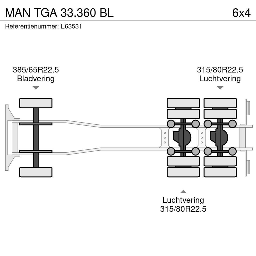 MAN TGA 33.360 BL Kotalni prekucni tovornjaki